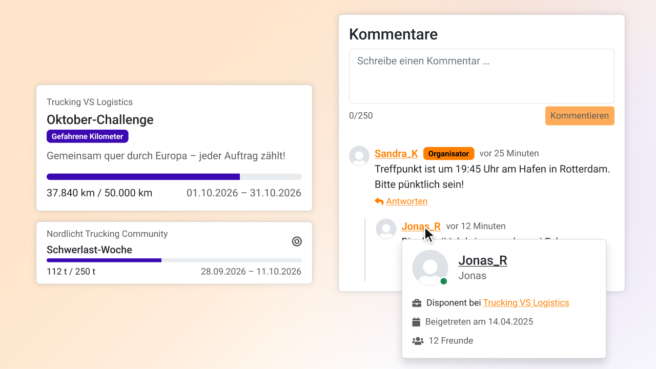 Trucking VS Widgets auf dem Homescreen von iOS und Android